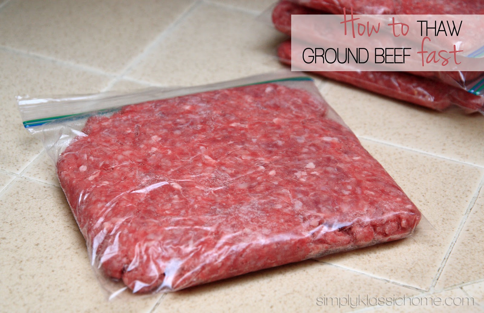 How long is thawed out ground beef good for?